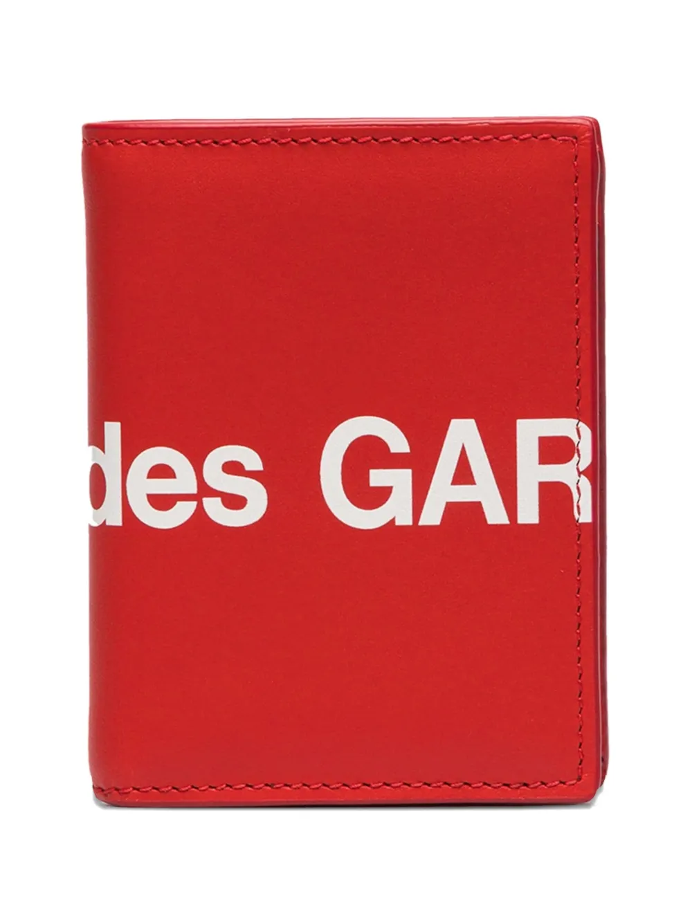 Comme Des Garçons Wallet Huge Logo card holder - Rosso