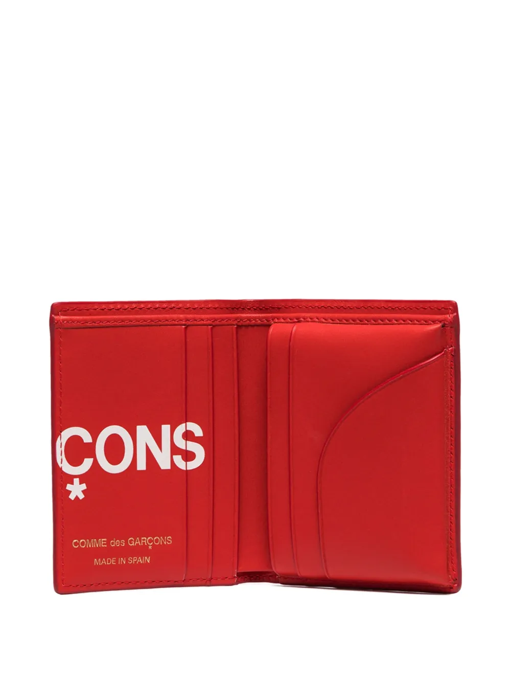 Comme Des Garçons Wallet Pasjeshouder met logo Rood
