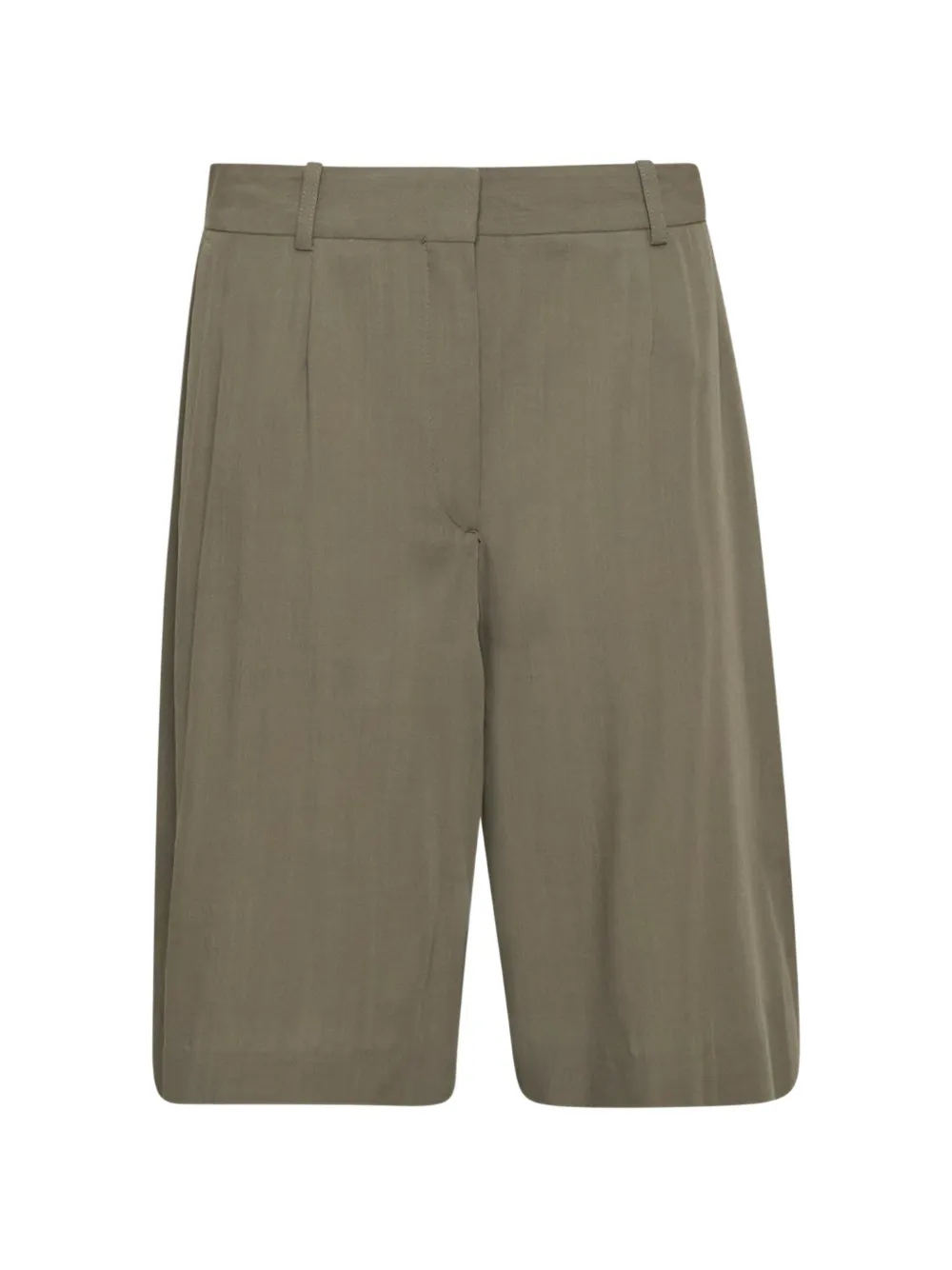 TOTEME wide-leg pleated shorts - Toni neutri