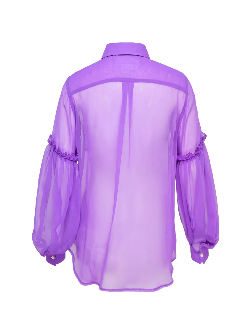Comme Des Garçons Comme Des Garçons Blouse met ruches Paars