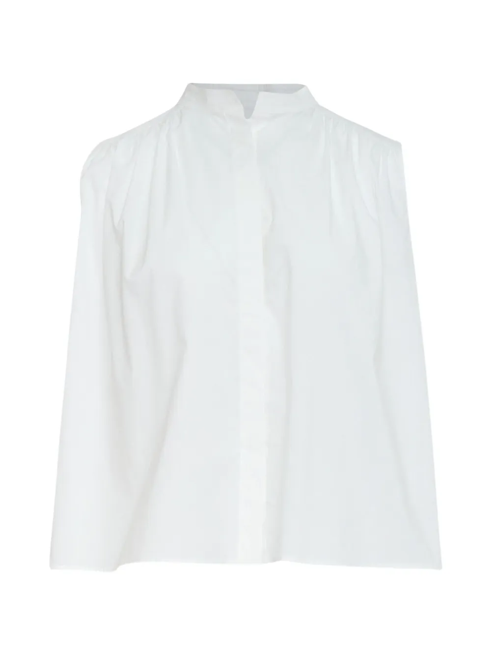 THE LOOM gathered yoke shirt - Weiß