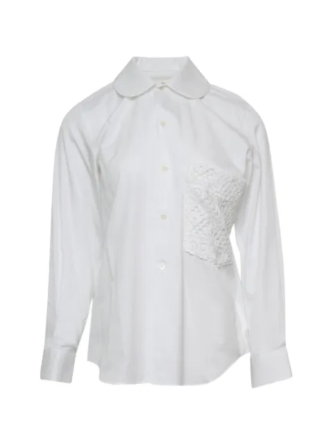 Comme Des Garçons blusa con parche de encaje