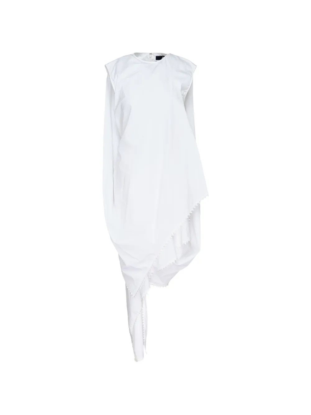 Jacquemus La Robe Traversin asymmetric-hem midi dress - White
