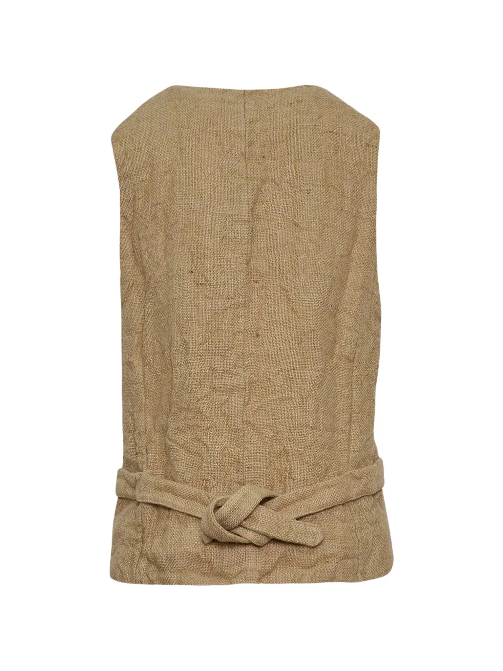 Comme Des Garçons Gilet verfraaid met kant Wit