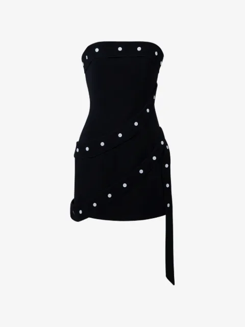 Stolen Stores button-embellished wrap dress
