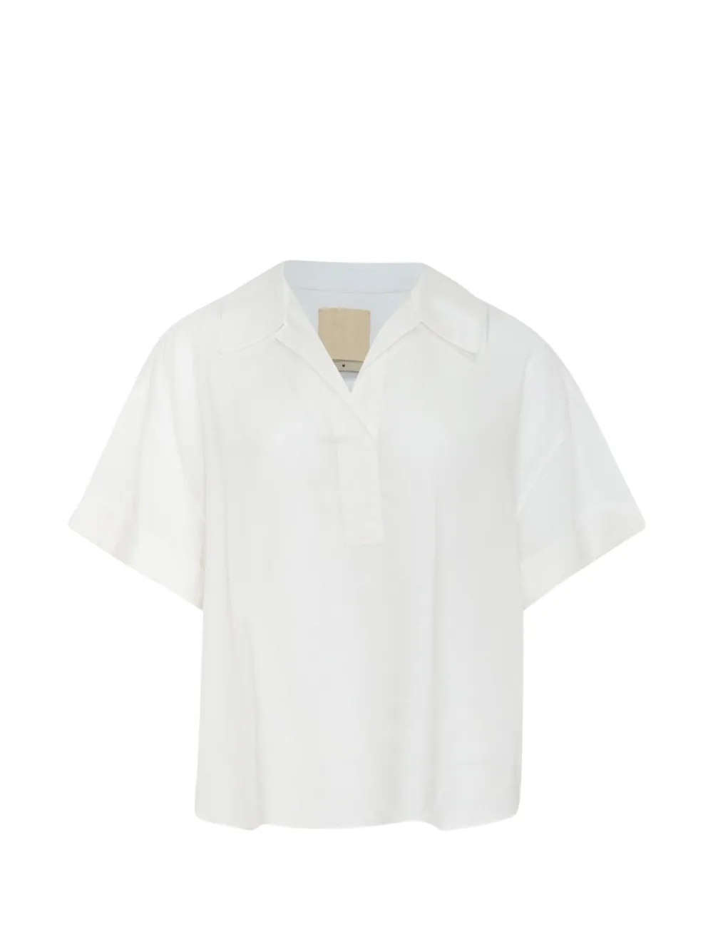 THE LOOM back-tuck short-sleeve shirt - Bianco