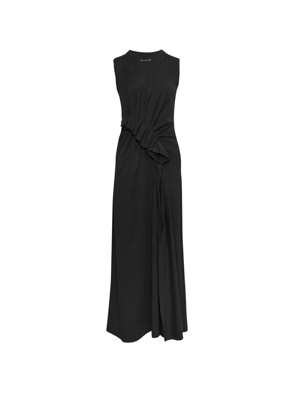 Ulla Johnson Jeune ruffled embroidered dress - Nero