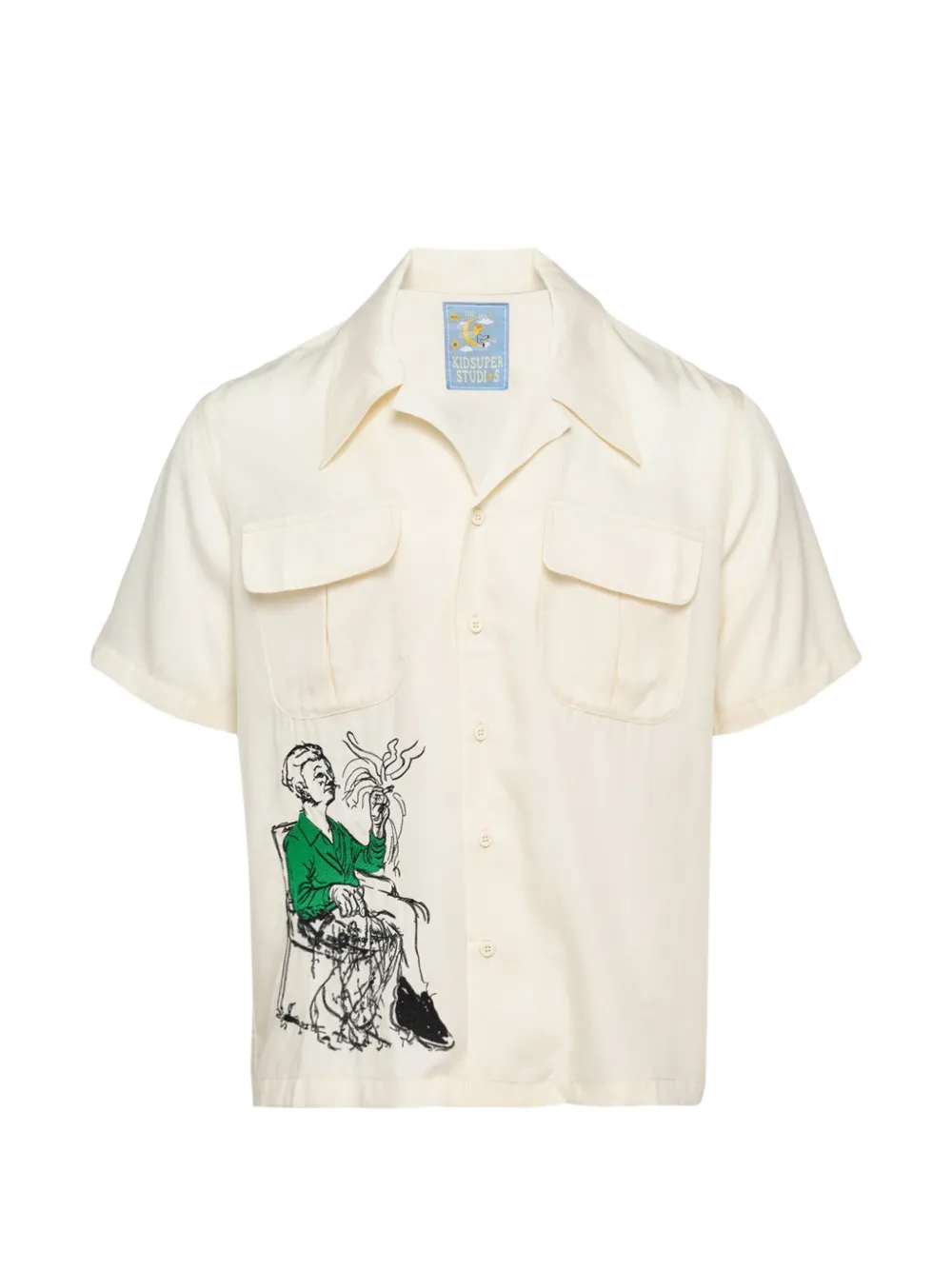 KidSuper graphic-print short-sleeve shirt - White