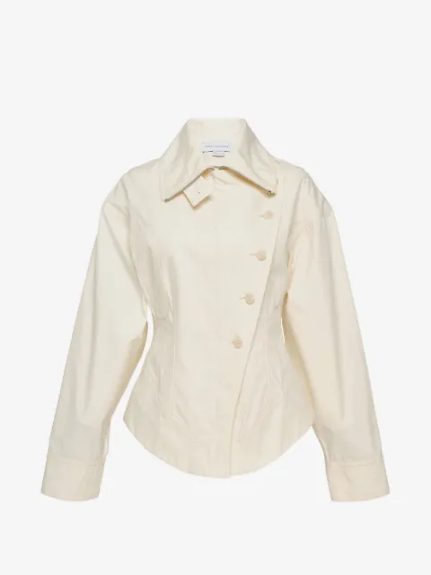 Stella McCartney asymmetric-fastening fitted jacket