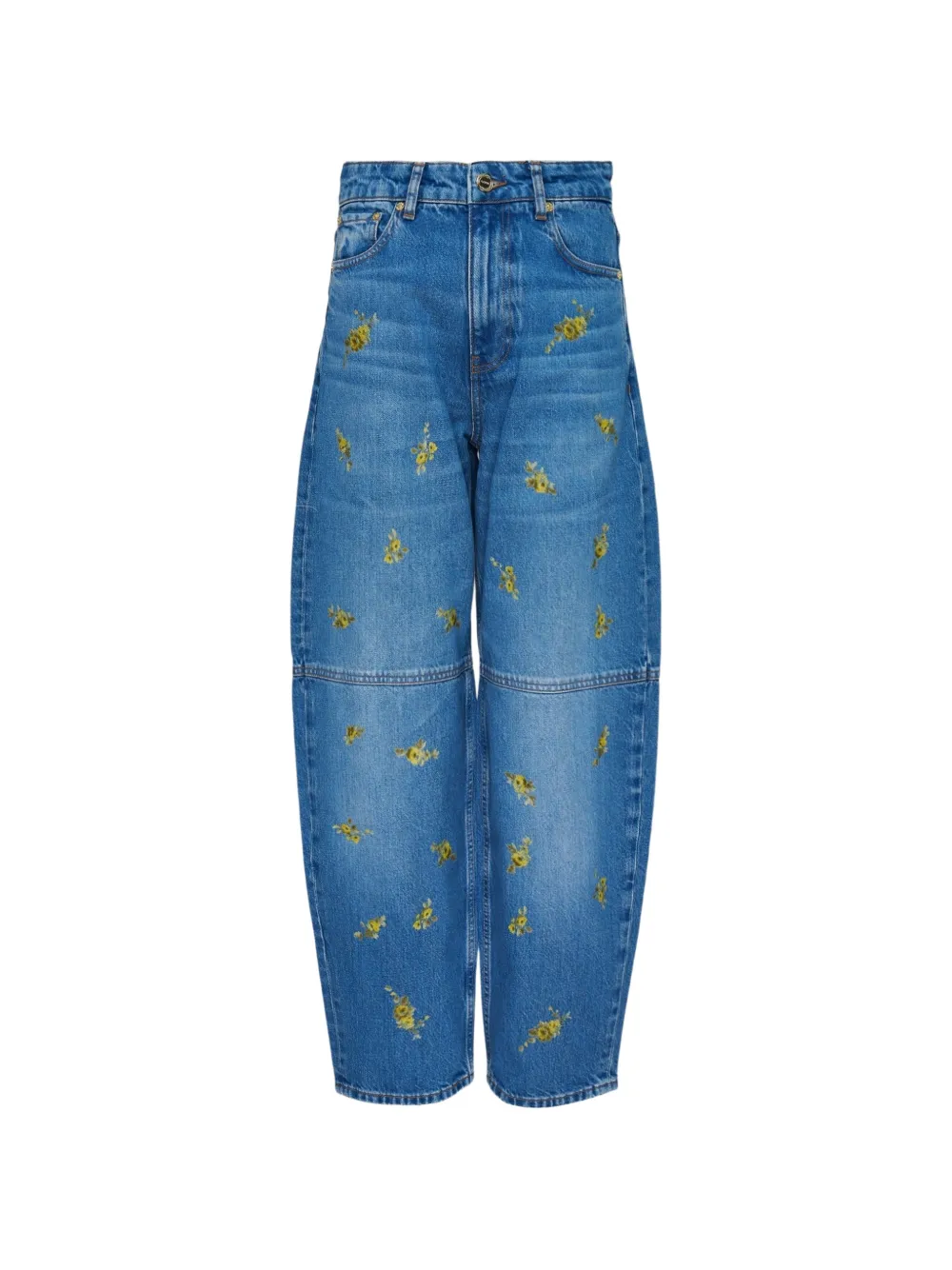 GANNI Stary paneled jeans - Blu