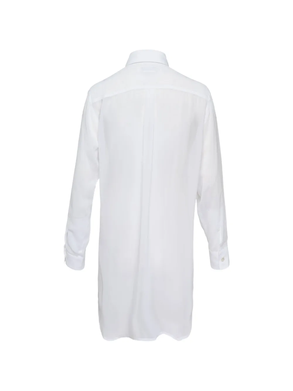 Comme Des Garçons Comme Des Garçons Georgette blouse met ruches Wit