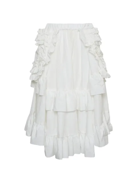 Comme Des Garçons Girl falda midi a capas con volantes