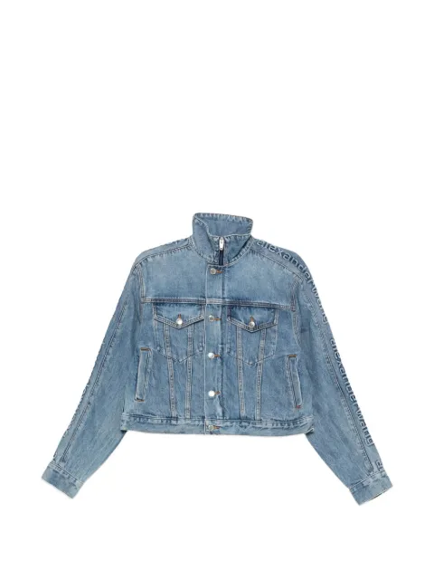 Alexander Wang chaqueta vaquera con letras del logo