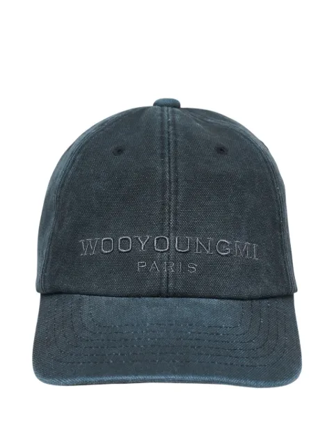 Wooyoungmi logo-embroidered faded-effect cap