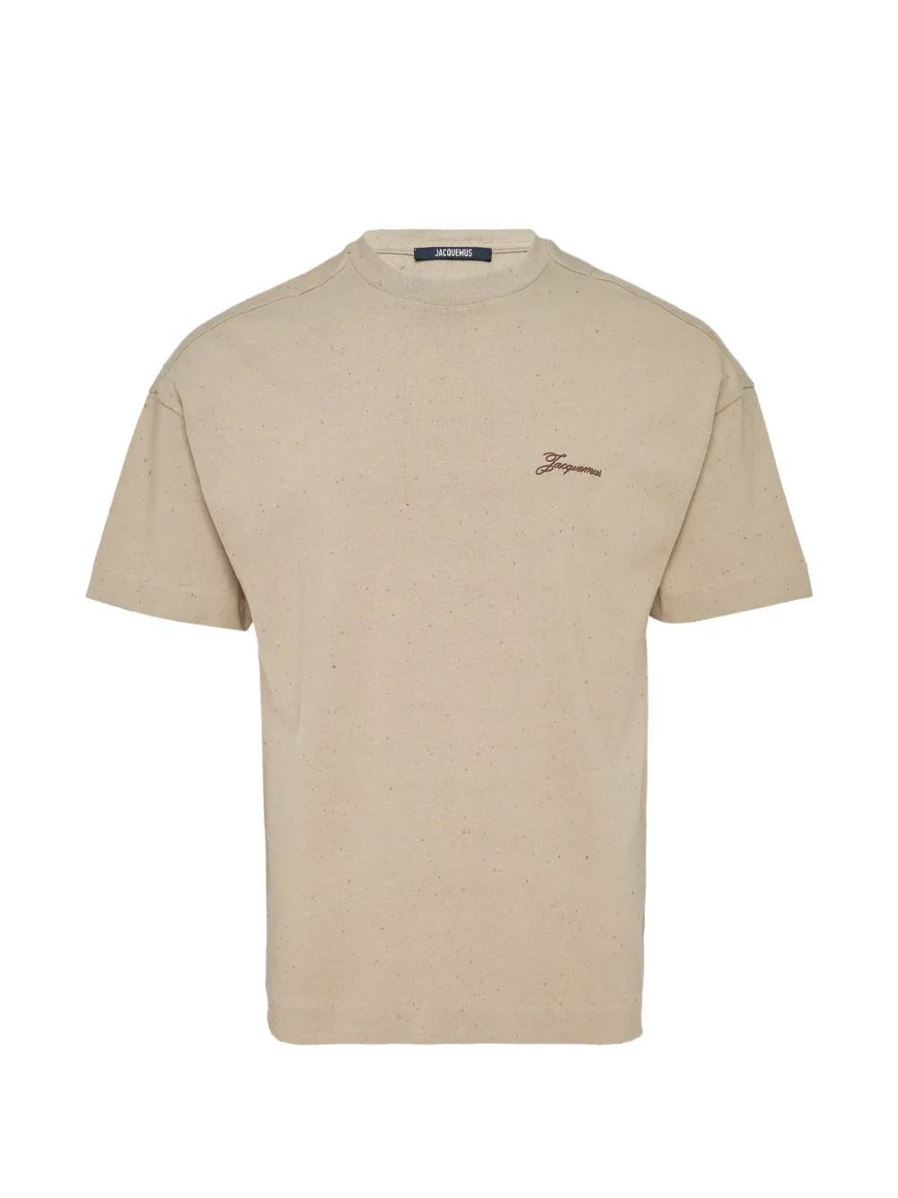 Jacquemus logo-embroidered T-shirt - Toni neutri
