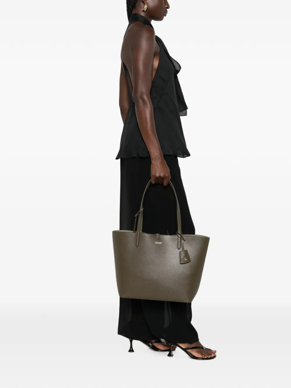 Lauren Ralph Lauren Shopper met logo Groen