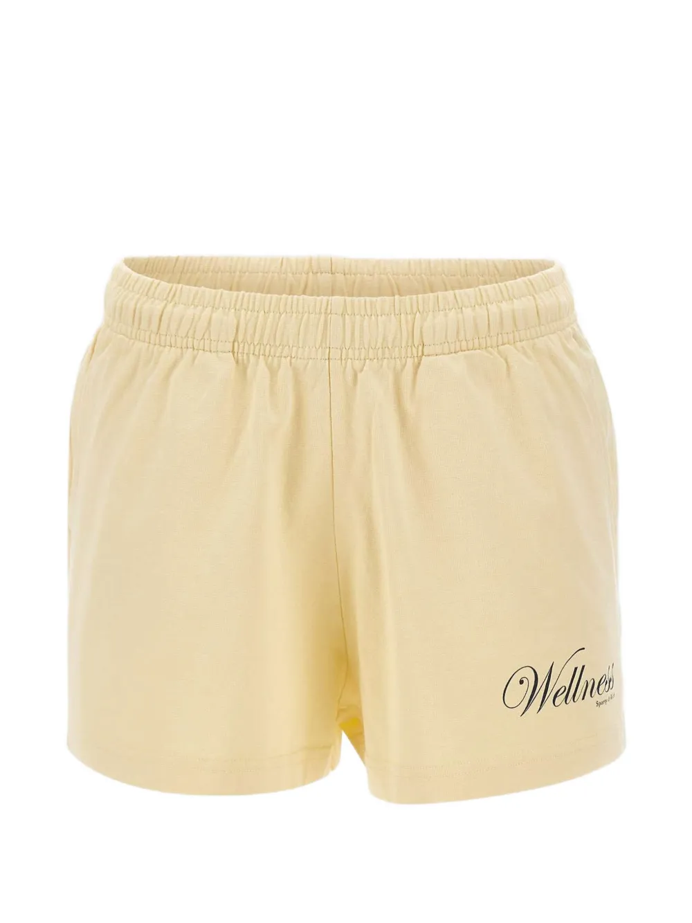 Sporty & Rich Avenue Disco elasticated-waist shorts - Toni neutri