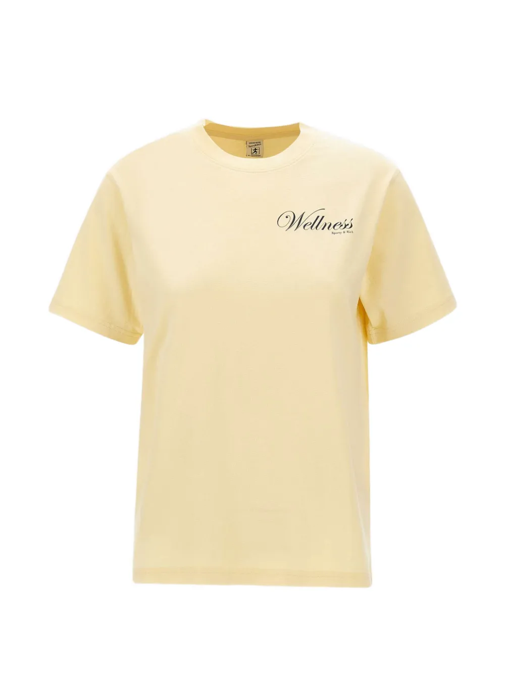 Sporty & Rich Avenue logo-print T-shirt - Nude