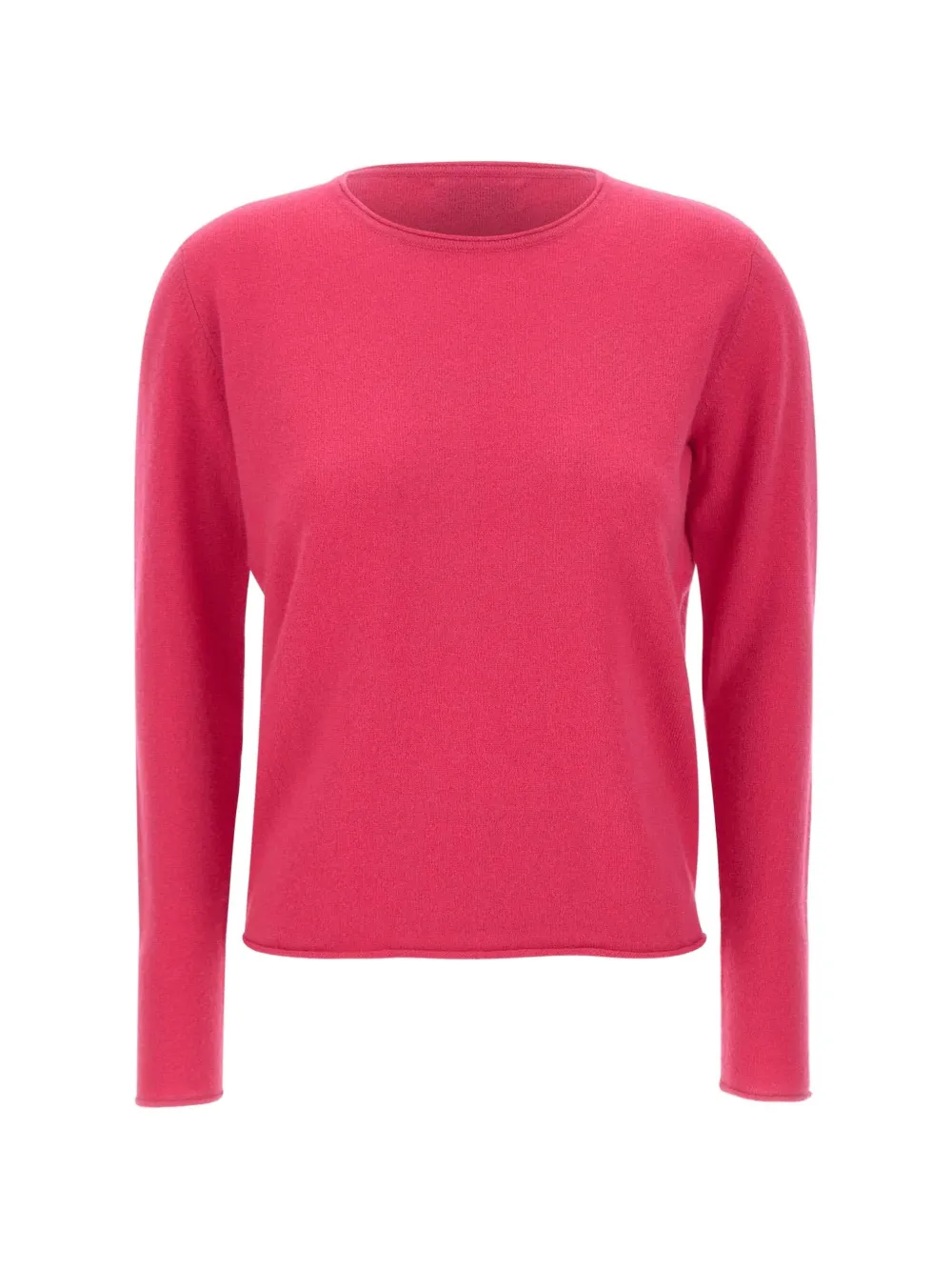 SWEET CASHMERE Ayla rolled-finish sweater - Rosa