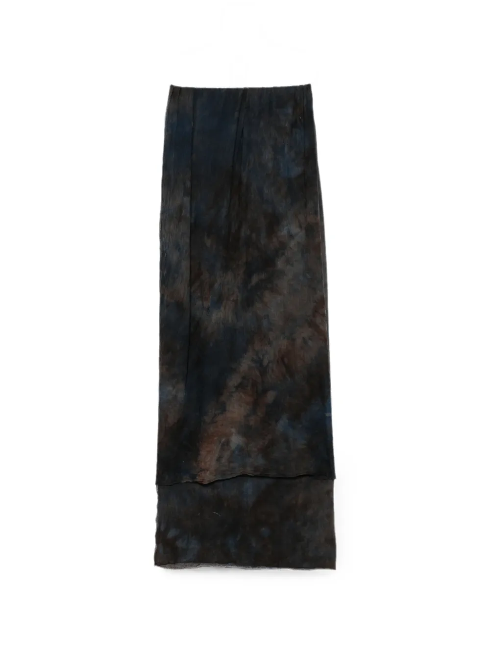 BIEK VERSTAPPEN tie-dye wool scarf - Blu