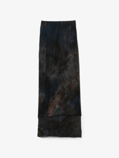 BIEK VERSTAPPEN écharpe en laine à motif tie dye