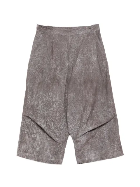 Rundholz darted pleated trousers