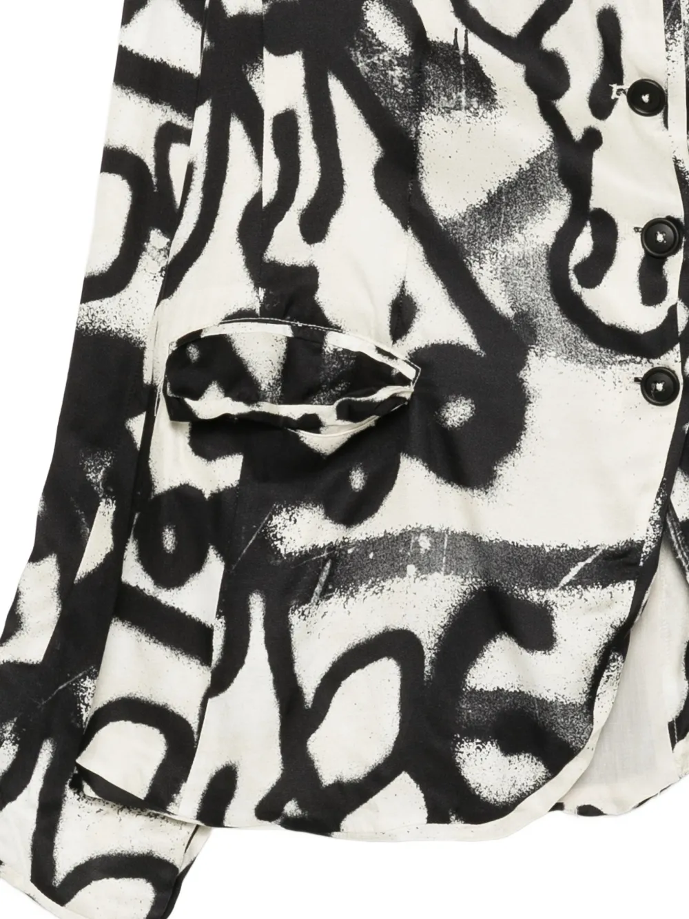 Rundholz Graffiti-print Blazer In Multi