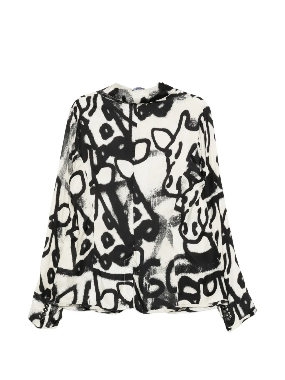 Rundholz Graffiti-print Blazer In Multi