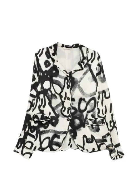 Rundholz graffiti-print blazer