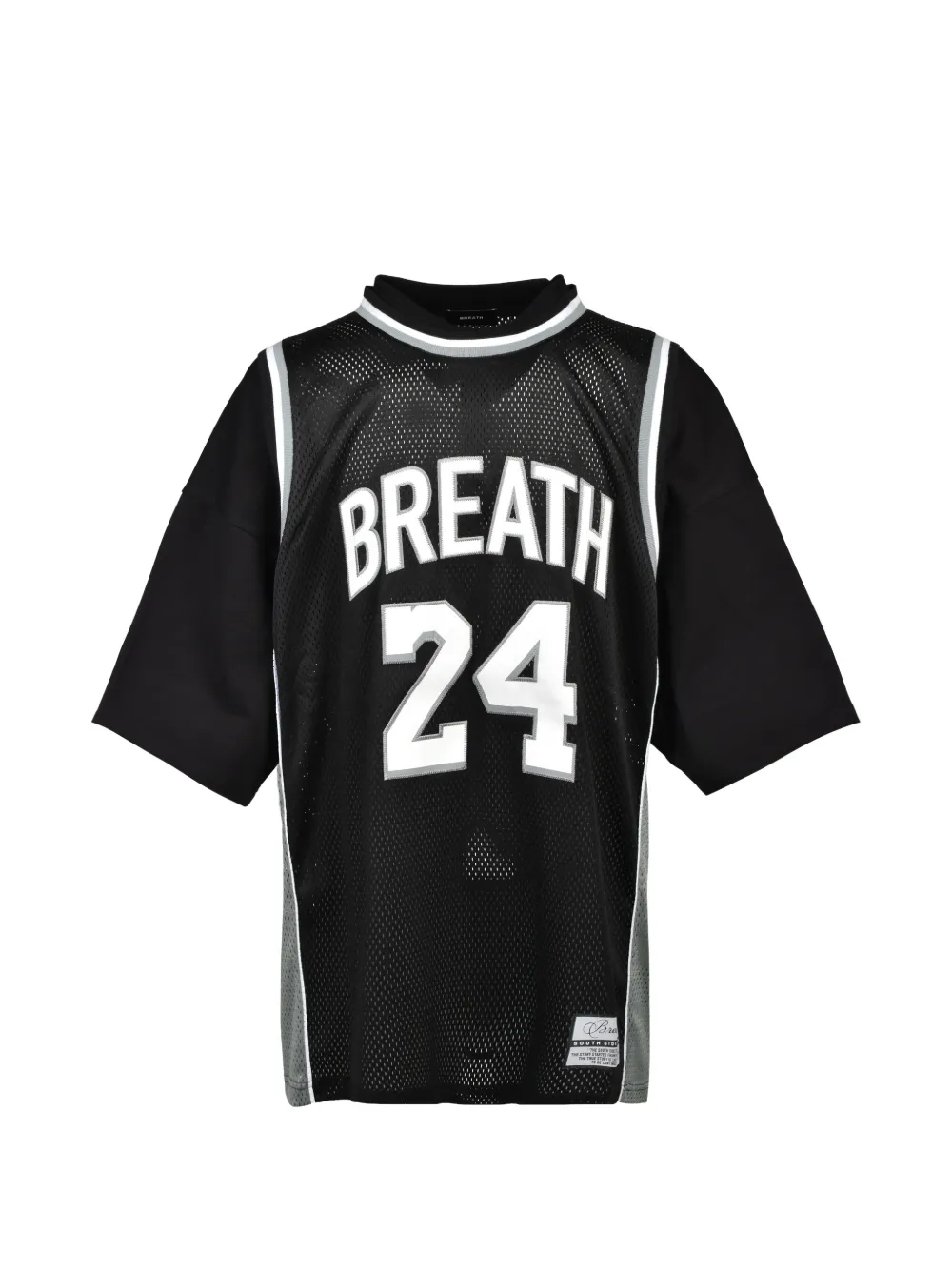 BREATH layered mesh-panel T-shirt - Nero