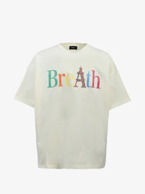 BREATH logo-print cotton T-shirt