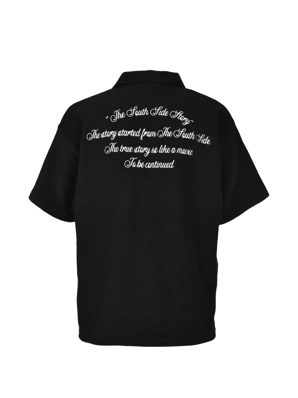 BREATH Poloshirt met geborduurd logo Zwart