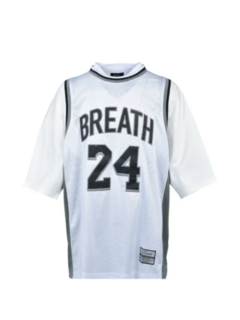 BREATH layered-effect mesh T-shirt