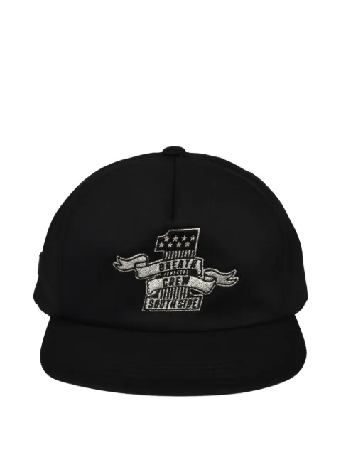 BREATH logo-embroidered snapback-fastening cap