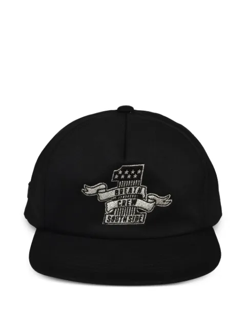 BREATH logo-embroidered snapback-fastening cap