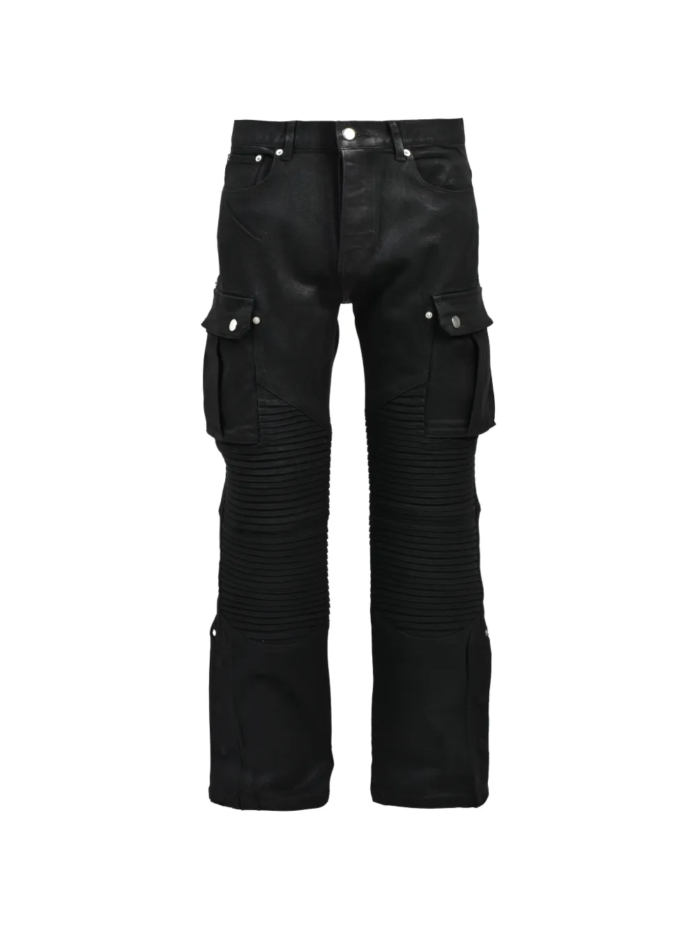 BREATH ribbed-panel cargo pants - Nero