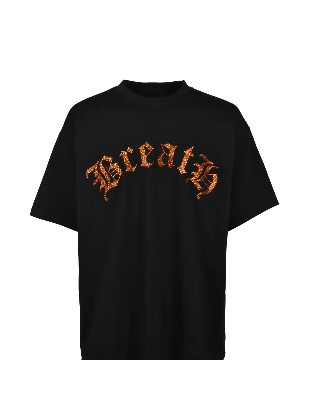 BREATH rhinestone-embellished logo-print T-shirt - Nero