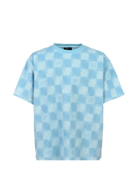 BREATH checkerboard-pattern terry-cloth T-shirt