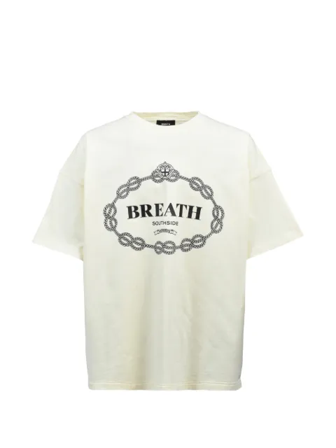 BREATH logo-print T-shirt