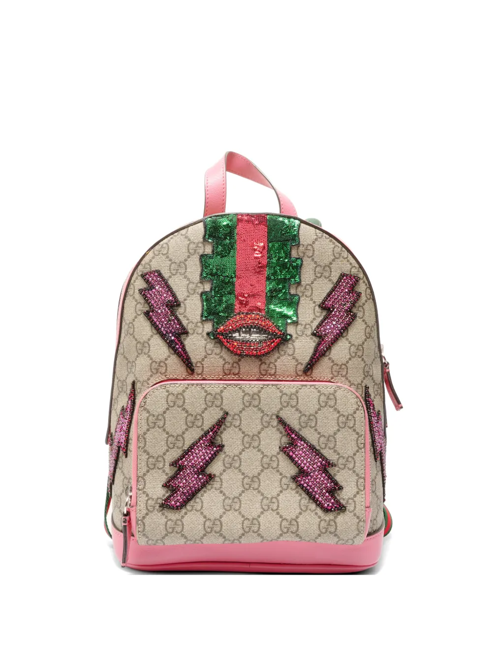Gucci Pre-Owned 2016 GG Supreme beaded backpack - Toni neutri