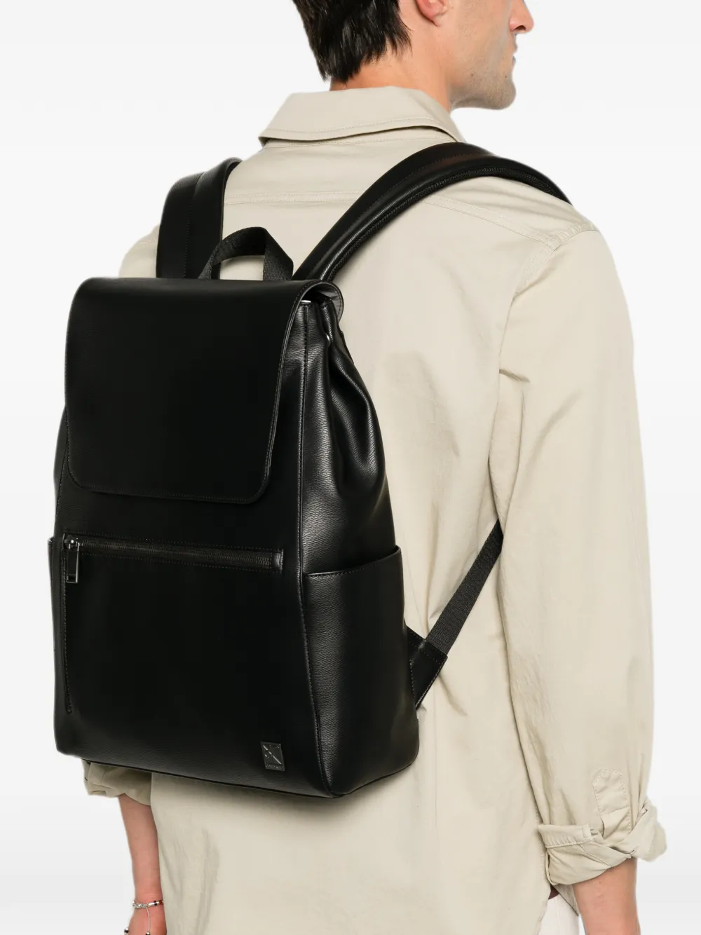 Calvin Klein Rugzak met omslag Zwart