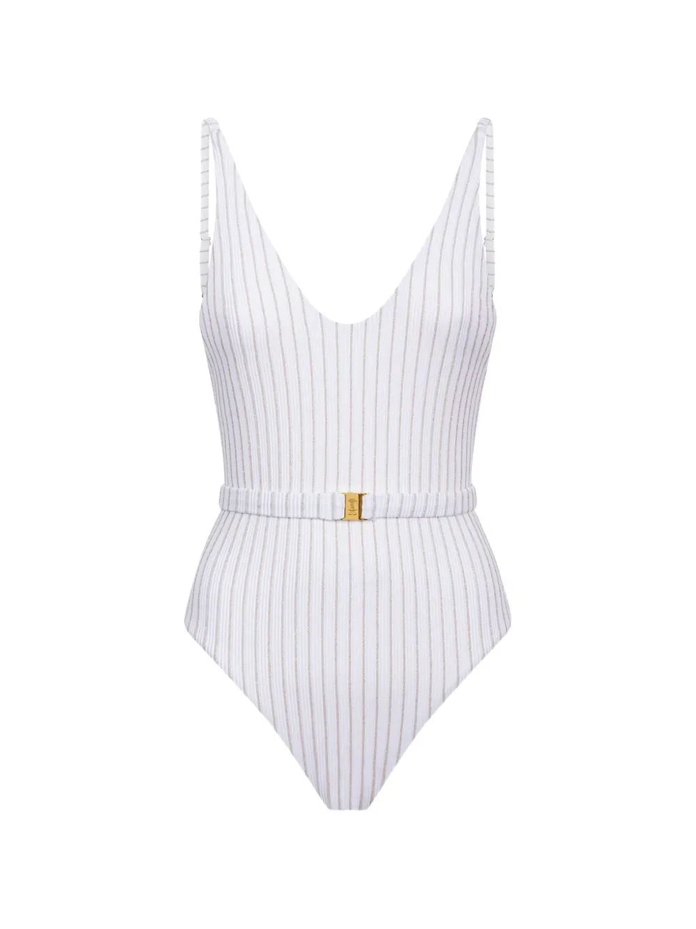 BIKINVILLE Ilva belted swimsuit - Weiß