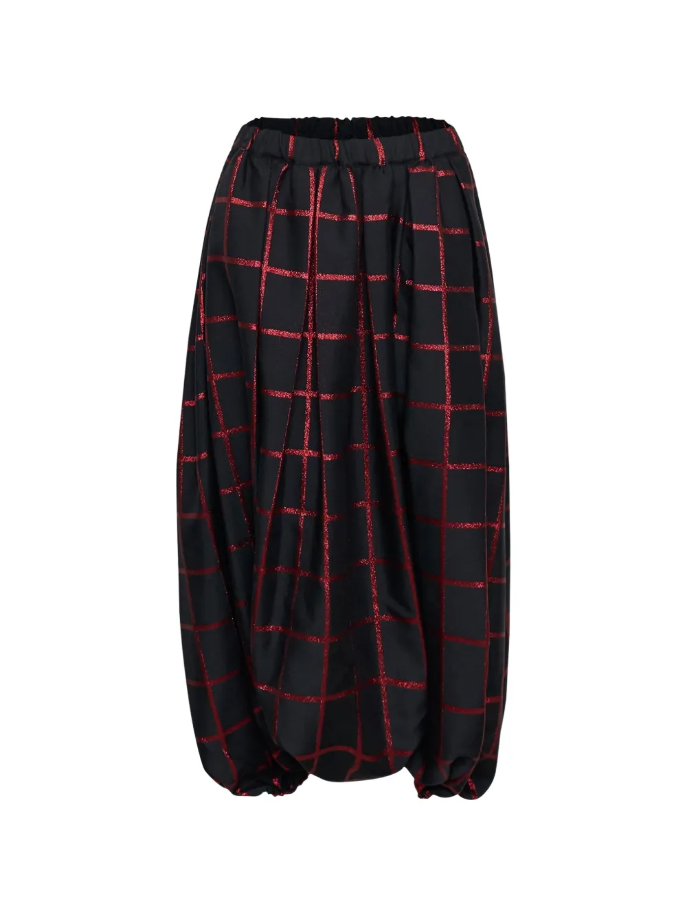 Comme Des Garçons check-pattern jacquard trousers - Schwarz
