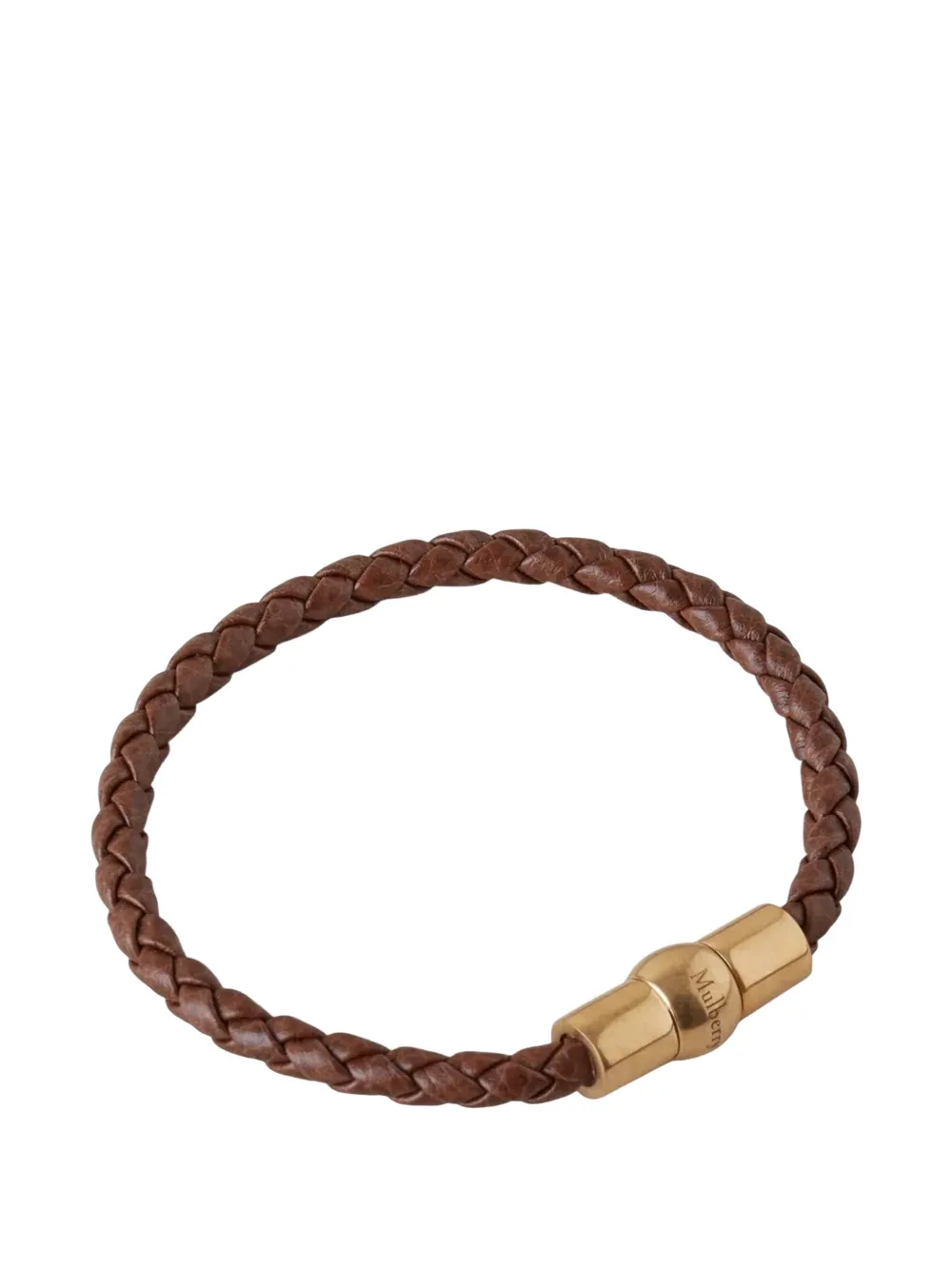 Mulberry Iris woven leather bracelet - Marrone