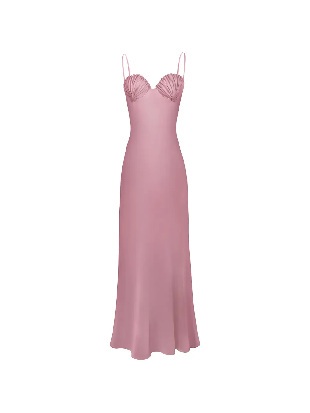 Stolen Stores Shell slip maxi dress - Rosa