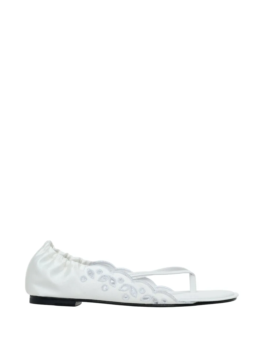 Jacquemus Les Sandales Nu-Pieds embroidered sandals Wit