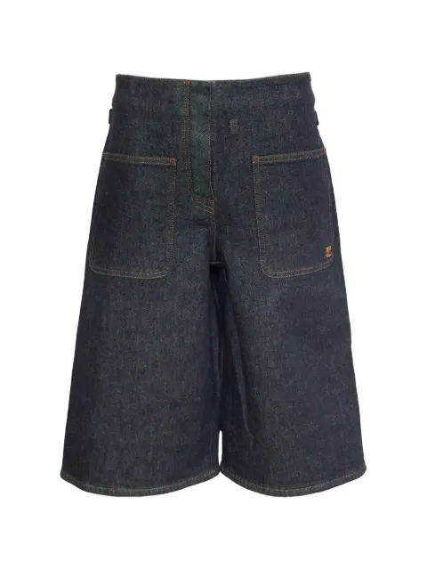 Courrèges shorts con logo bordado