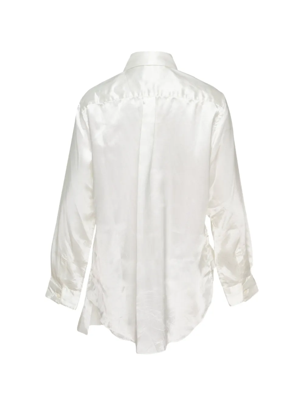Comme Des Garçons Comme Des Garçons blouse met ruches Wit