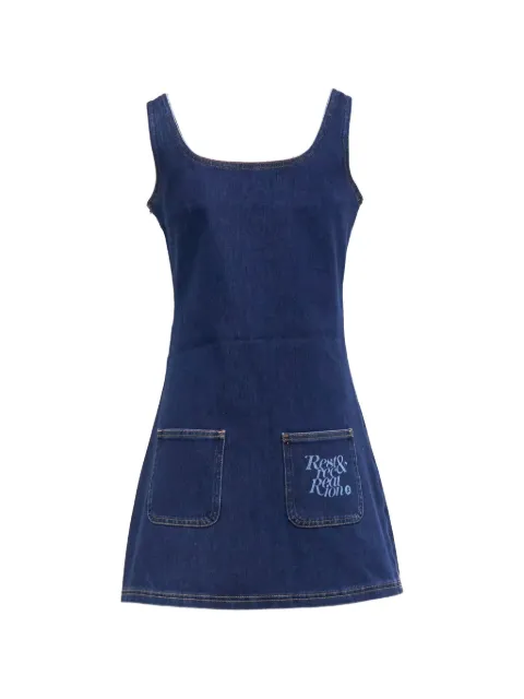 Rest & Recreation logo-print mini dress