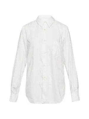 Comme des garcons コムデギャルソン　シャツ　ホワイト　25SS Comme Des Garçons lace-detail Shirt | ホワイト | FARFETCH JP